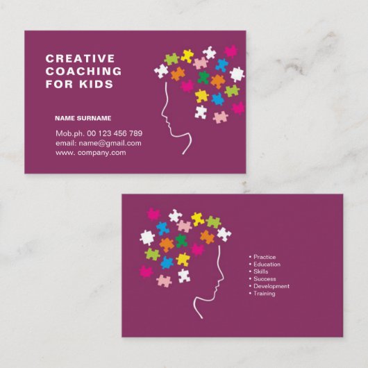 Life Coaching Visitekaartje (Voorkant / Achterkant)