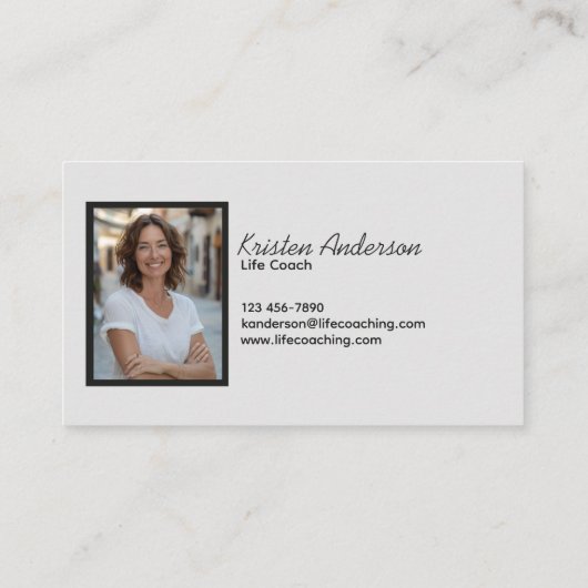 Life Coaching Visitekaartje (Achterkant)