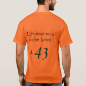 Life Coffee Break op aangepaste leeftijd T-Shirt (Achterkant)