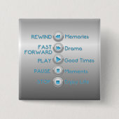 Life Control Buttonnen Silver Button (Voorkant)