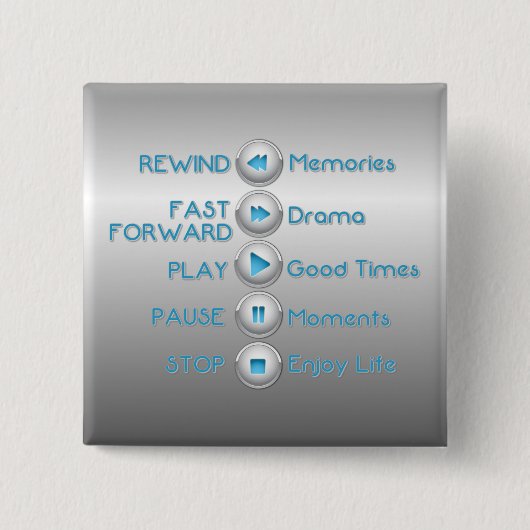 Life Control Buttonnen Silver Button (Voorkant)