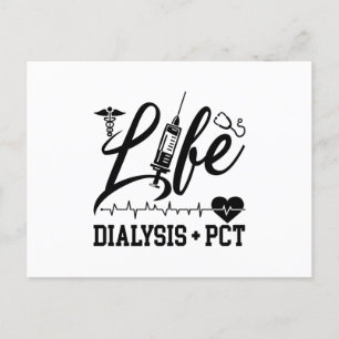 Life Dialyse + PCT Dialyse Neurse Tech-technicus Briefkaart