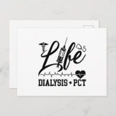 Life Dialyse + PCT Dialyse Neurse Tech-technicus Briefkaart (Voorkant / Achterkant)