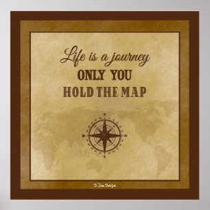 Life Direction Inspirerend Spiritueel Citaat Poster