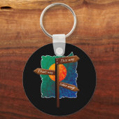 Life Direction Road Sign Sleutelhanger (Voorkant)