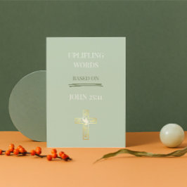 Life Does Not End Here – John 25:11 Christian Card Feestdagen Kaart