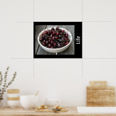Life en een Bowl van Cherries Print (Keuken)
