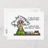 Life en Tequila Humor Briefkaart (Voorkant / Achterkant)