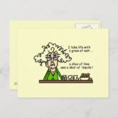 Life en Tequila Humor Briefkaart (Voorkant / Achterkant)
