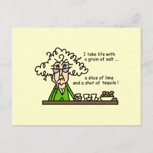 Life en Tequila Humor Briefkaart