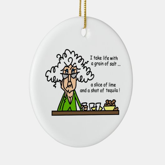 Life en Tequila Humor Keramisch Ornament (Rechts)