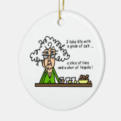 Life en Tequila Humor Keramisch Ornament (Links)