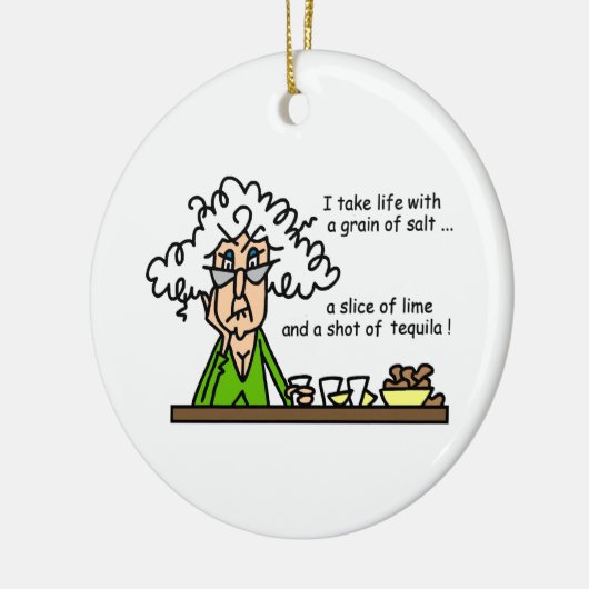 Life en Tequila Humor Keramisch Ornament (Links)