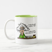 Life en Tequila Humor Tweekleurige Koffiemok (Links)