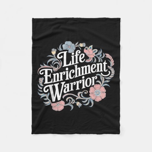 Life Enrichment Warrior Activity Instant Fleece Deken (Voorkant)