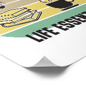 Life Essentials Hogs, Tea, Books, Music Poster (Hoek)
