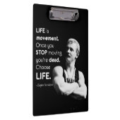 Life - Eugen Sandow Bodybuilding Motivatie Klembord (Rechts)