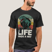 Life Finds a Way T-Rex Jurassic Meme T-Shirt  (Voorkant)