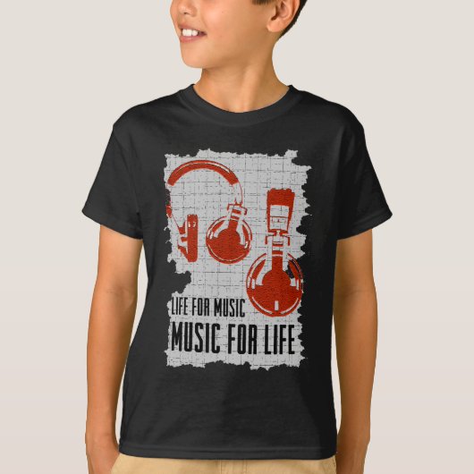 Life for Music.png T-shirt (Voorkant)