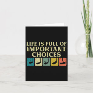 Life Full Belangrijke keuzes Golfclubs Golfen Mann Kaart