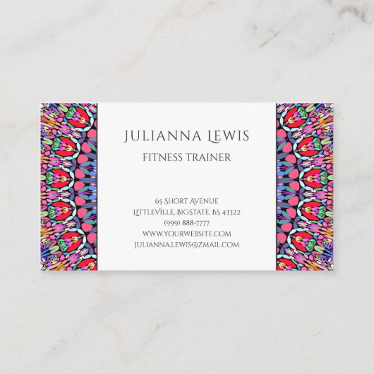 Life Garden Mandala Visitekaartje (Achterkant)