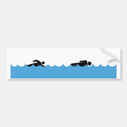 Life Gaurd - Drowning Bumpersticker (Voorkant)