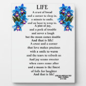 LIFE gedicht Fotoplaat (Voorkant)