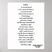 LIFE-gedicht Poster (Voorkant)