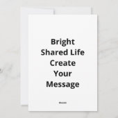 Life Gets Better Together Light Colors Inspiration Feestdagenkaart (Achterkant)