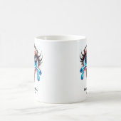 Life Gets Weird Laugh, Fabulous Eyes Funny Face Koffiemok (Center)