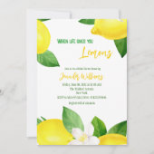 Life Gives Lemons Fun Citrus Summer Vrijgezellenfe Kaart (Voorkant)