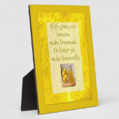 Life Gives Lemons...Make Limoncello Foto Plaque Fotoplaat (Zijkant)