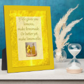 Life Gives Lemons...Make Limoncello Foto Plaque Fotoplaat (Zijkant)