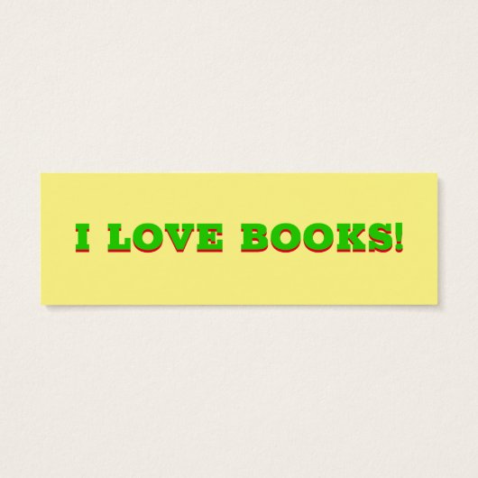 Life Go for it Book Marker Mini Visitekaartjes (Achterkant)