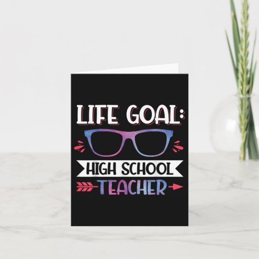 Life Goal_ Leraar van de middelbare school terug n Kaart (Voorkant)