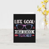 Life Goal_ Leraar van de middelbare school terug n Kaart (Gele Bloem)