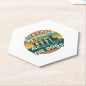 Life Goal Pet All The Dogs Copy Kartonnen Onderzetters (Schuin)