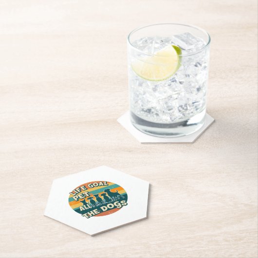 Life Goal Pet All The Dogs Copy Kartonnen Onderzetters (Insitu)