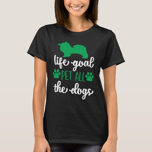 LIFE GOAL PET ALLE HONDEN T-SHIRT (Voorkant)