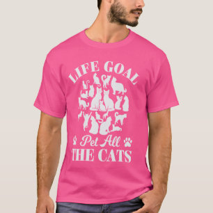 Life Goal Pet Alle Katten Kat Papa Tshirt Kat Mama