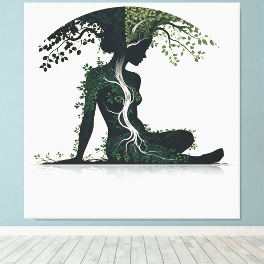 Life & Growth Canvas Afdruk (Insitu (Houten vloer))