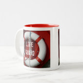 LIfe Guard-Mok Tweekleurige Koffiemok (Voorkant links)