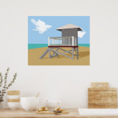Life Guard Shack Poster (Keuken)