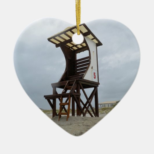 Life Guard Stand Wright tsville Beach NC Keramisch Ornament (Voorkant)