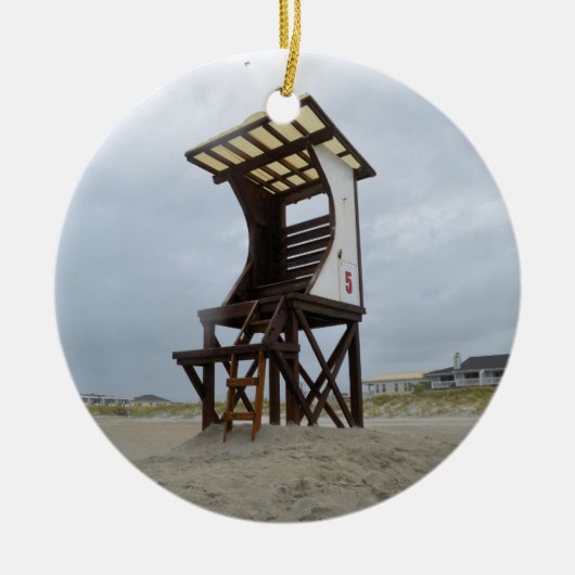 Life Guard Stand Wright tsville Beach NC Keramisch Ornament (Voorkant)
