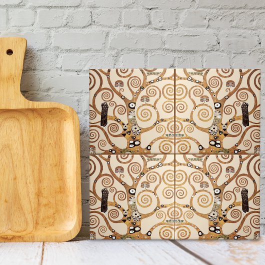 Life Gustav Klimt Fine Art Tegeltje