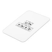 LiFe HAcKEr Chemistry Elements Periodic Table Word Magneet (Linkerzijde)