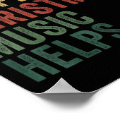 Life Happens Christmas Music Helps, Christmas Time Poster (Hoek)