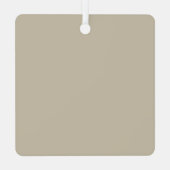 Life Happens Christmas Music Helps Funny Retro  Metalen Ornament (Achterkant)