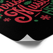 Life Happens Christmas Music Helps Poster (Hoek)